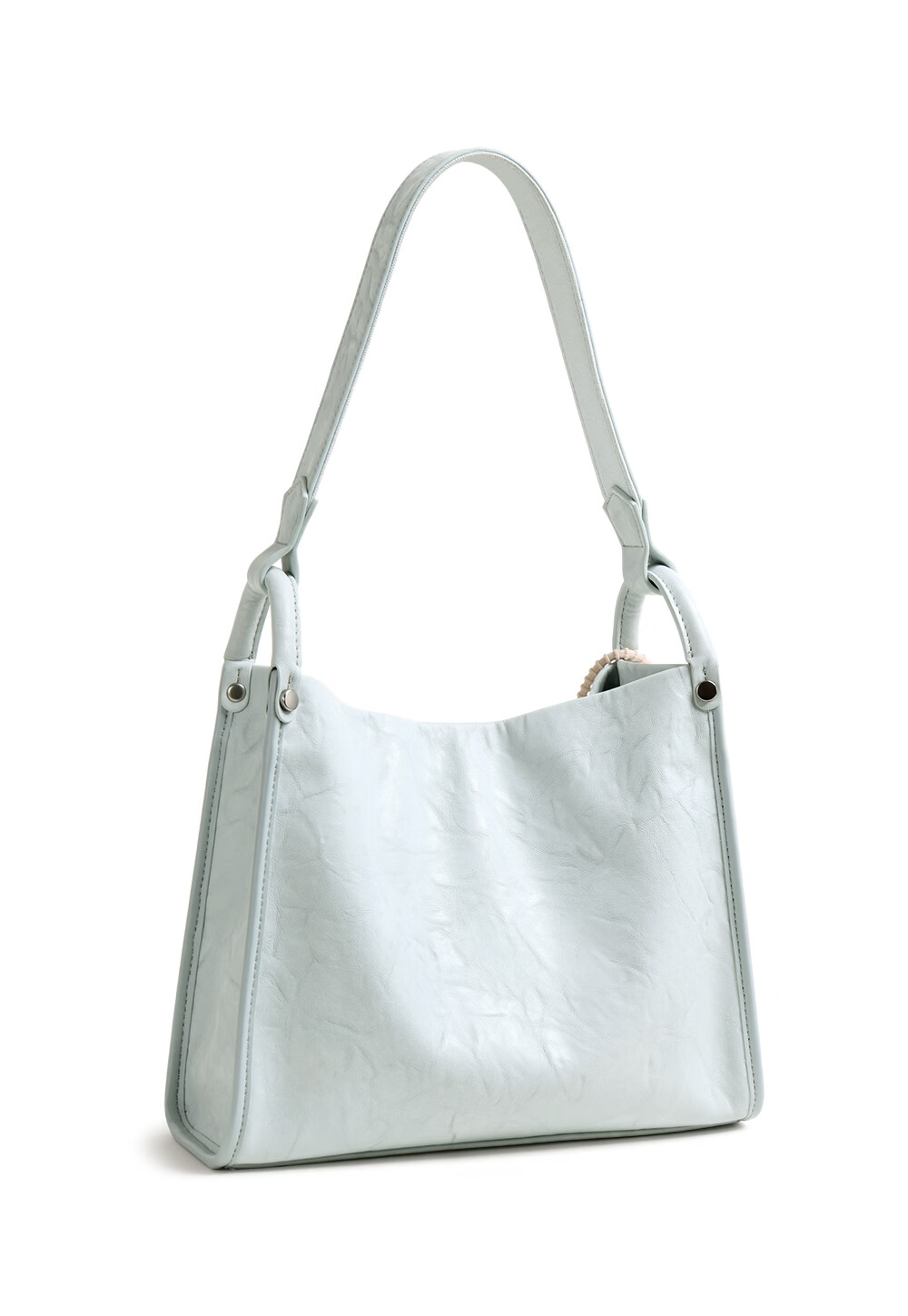 Toutou 2026 New Blue Tote Bag Women's Soft Leather Shoulder Underarm Bag for Work Commuting Birthday Gift for Girlfriend 21