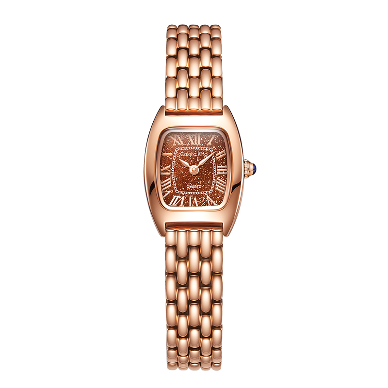 Caloric King Zhi Jian Starry Sky Women's Watch Delicate Square Dial High-End Fashion Minimalist Ladies Watch Birthday Gift for Girlfriend