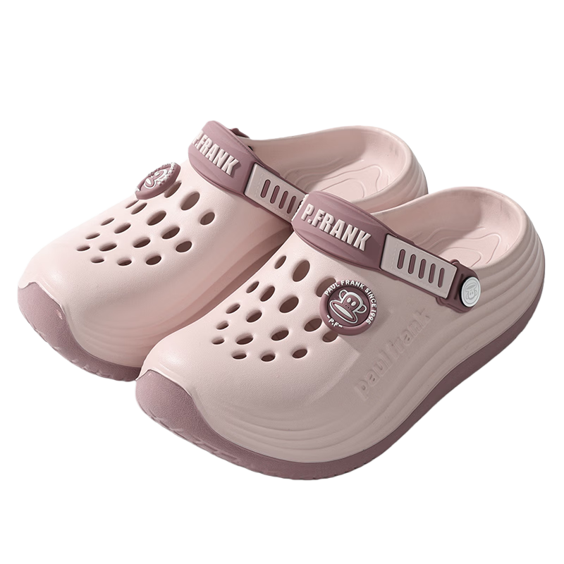 Paul Frank Men's EVA Clog Sandals Soft Sole Closed Toe Beach Slippers Gray Size 42-43