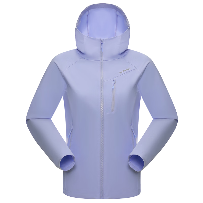 Panda Liu Yifei Style "Wanye Soft" Hooded Softshell Water-Repellent Windproof Slim Jacket for Women 1176