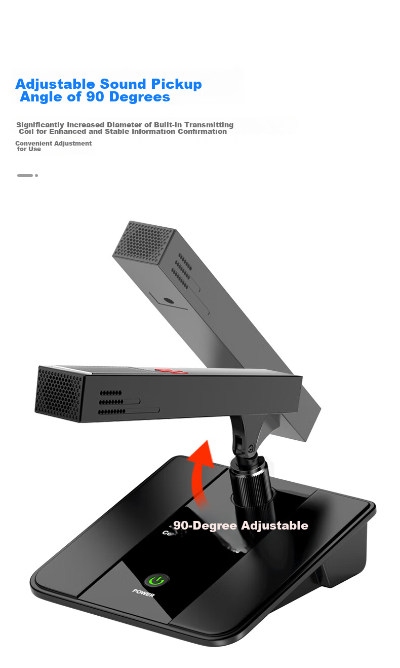 SAST Ok-31 Four-In Wireless Gooseneck Microphone, Conference Engineering Portable Receiver, Large-Scale Event Public Address System, Professional Adjustable Frequency Capacitor Microphone, Black 14