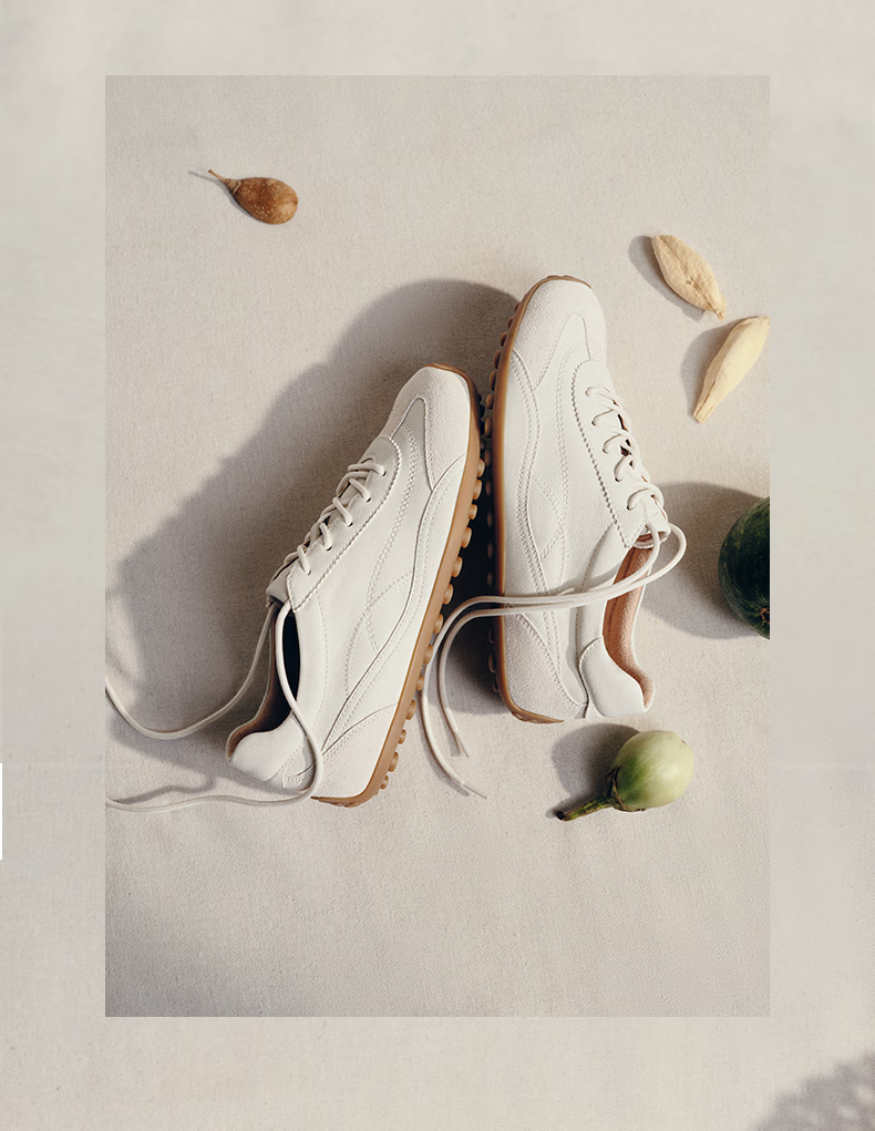 Senda Cai Wenjing Same Style Milk Leather Training Shoes Women 2026 Spring New Lambskin Casual Sneakers 4XV23 Beige Size 36 13