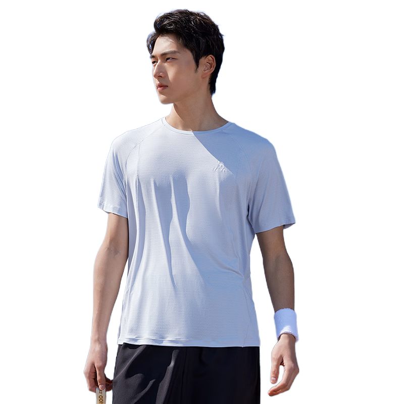 CAMEL Quick-Dry Sports T-Shirt Men Short Sleeve Breathable Casual Running Top C16BAYL6029 Wind Blue L