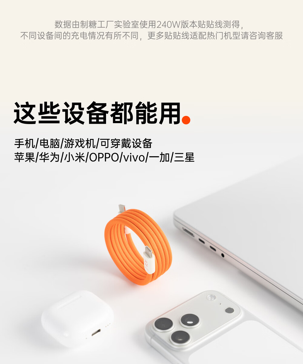 CANDYSIGN MagTie Magnetic Fast Charging Type-C Cable for iPhone 17, Android, iPad, MacBook, Car Charger Data Cable 5
