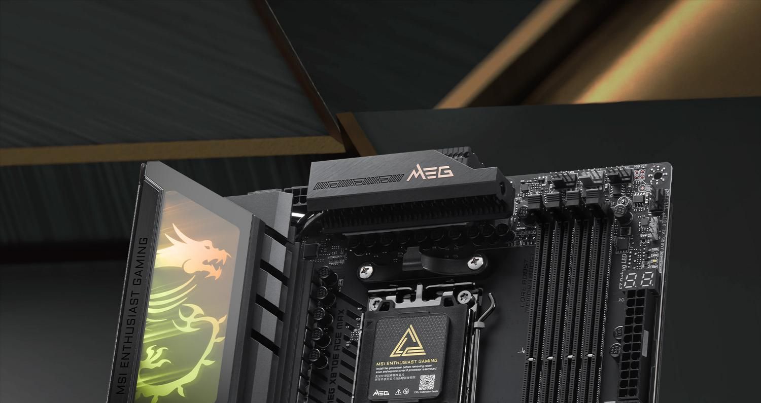 MSI MEG X870E ACE MAX War God Motherboard Compatible with CPU 9950X3D2/9800X3D/9850X3D (AMD X870E/AM5 Socket) 4