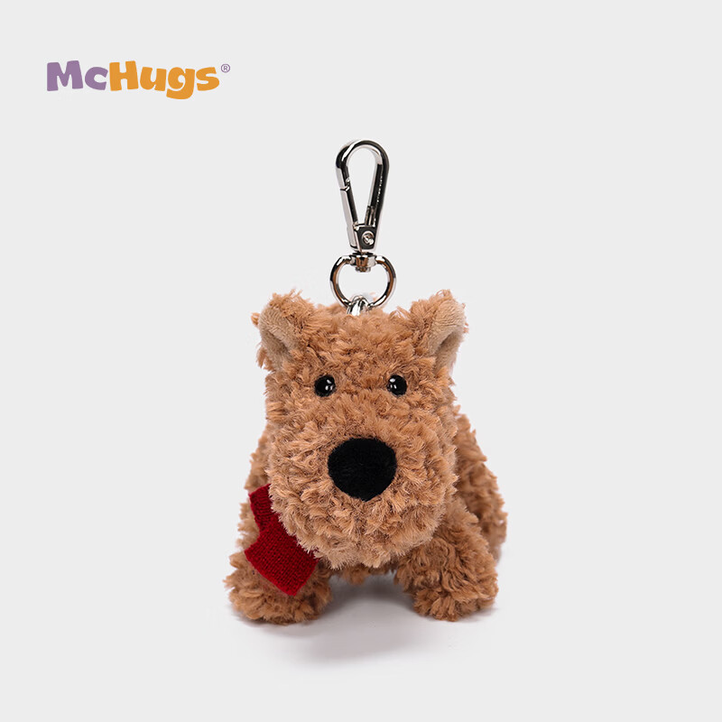 MCHUGS Cocoa West Highland Keychain Doll Plush Toy Birthday Gift Children's Day Gift for Girls