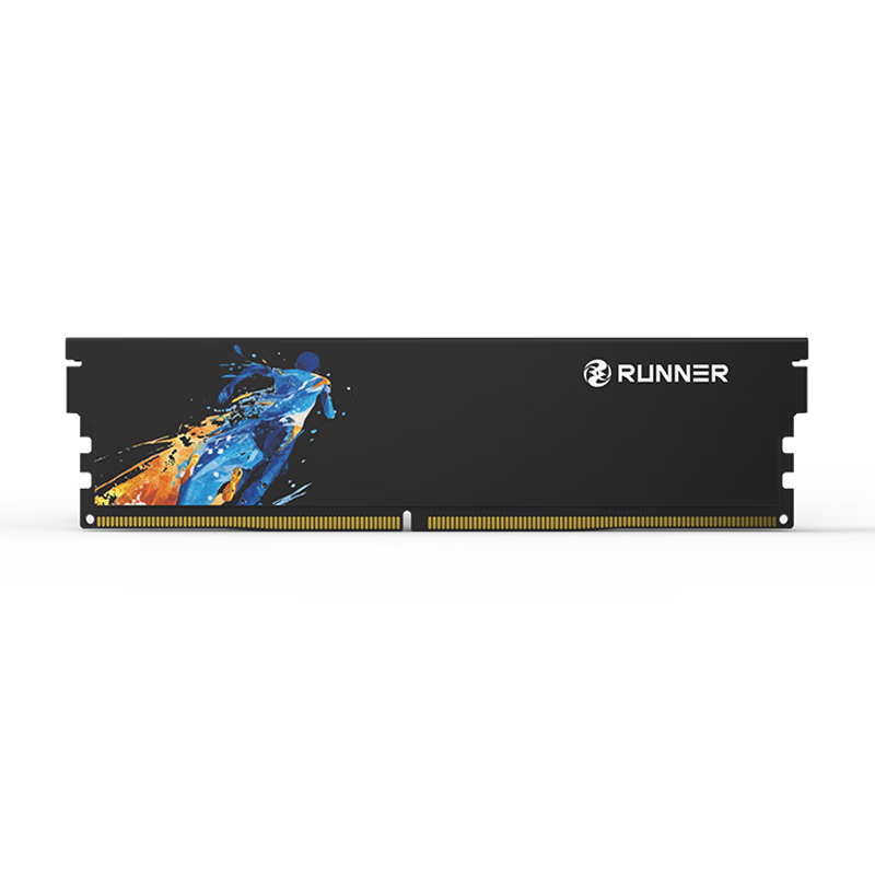 Runner 16GB (8GBx2) DDR4 3200 Desktop Memory Kit Shadow Heat Spreader CL18 Black