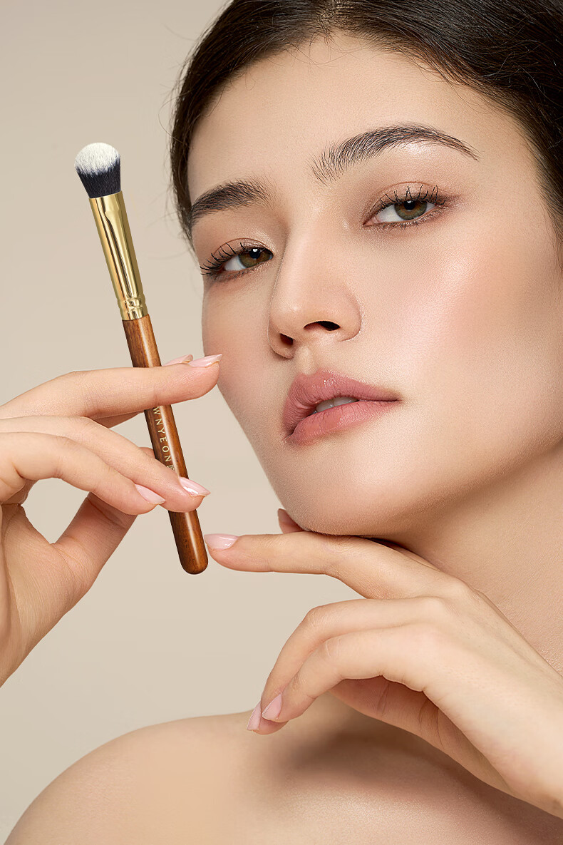 Langyan Makeup Brush Chimo CM182/183 Angled Slope Liquid Cream Blush Contour Highlighter Stick 1