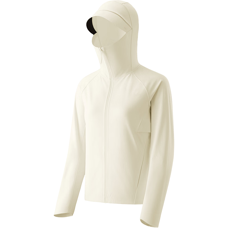 Beneunder Women's Sunscreen Jacket Outdoor Windproof Quick-Dry Sports Breathable WS002 Coconut White XL