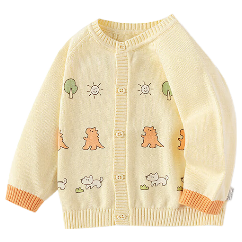 Balabala Kids Sweater Knitwear 2025 New Spring Boys Cardigan Cute [Mall Same Style] 200125103101