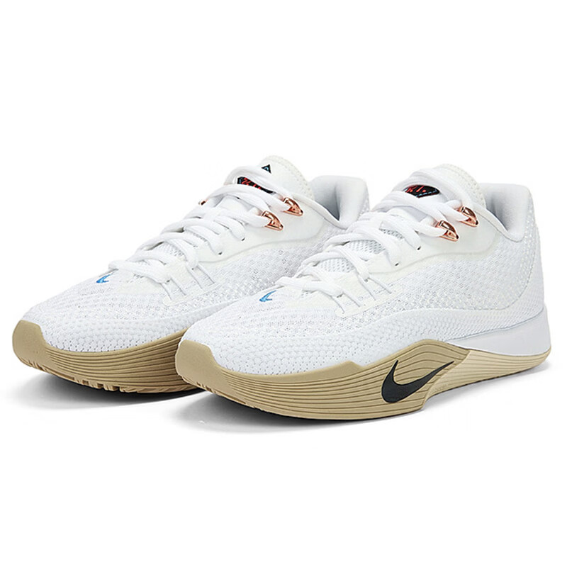 NIKE Men's Durable Basketball Shoes, S.T. FLARE Sneakers, HF0232-100 White, Size 43
