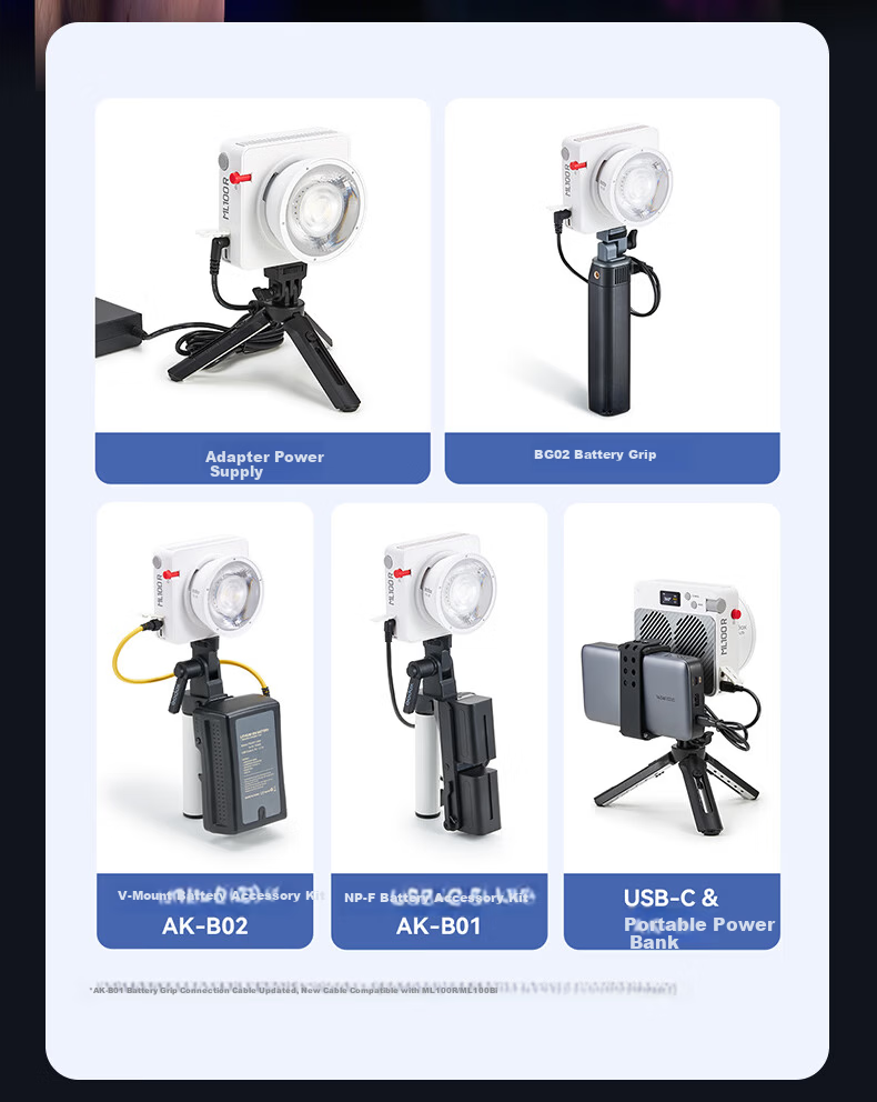 Godox ML80BI Continuous Fill Light Handheld Photography Light Portable COB Outdoor Shooting Video Light 23