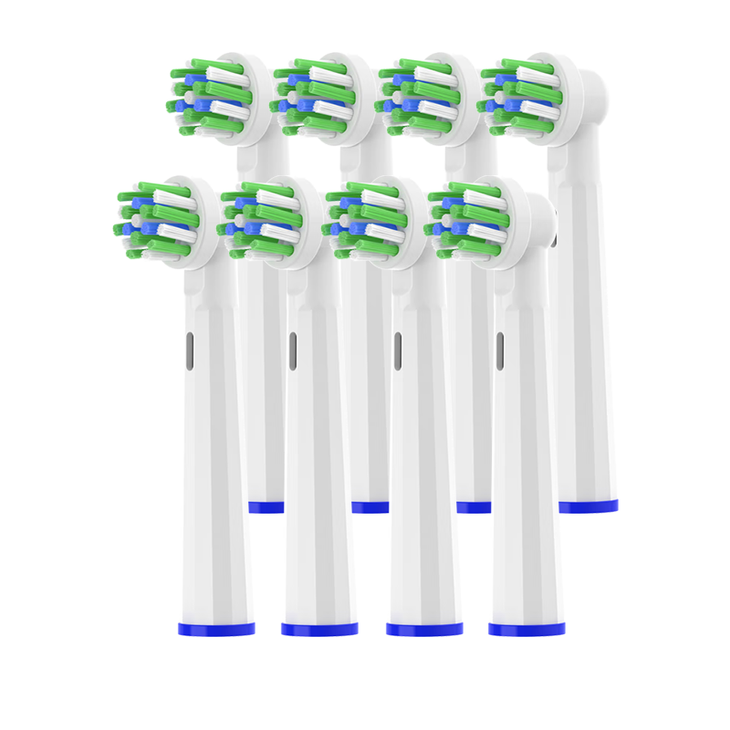 Dong Nai Lun Compatible with Braun Oral-B Electric Toothbrush Heads D12 D16 D100 P2000 P4000 3709 And Other Universal Replacement Toothbrush Heads, Multi-Angle Type, Pack of 8
