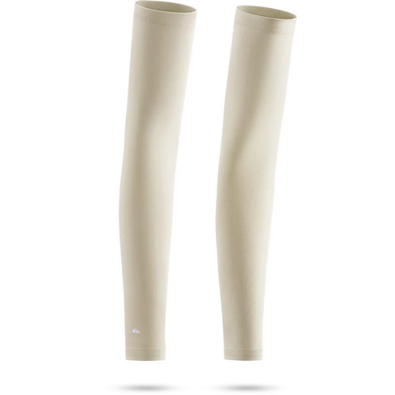Beneunder Sunscreen Arm Sleeves Ice Silk Cooling UV Protection Driving Cycling Arm Covers Gray Beige