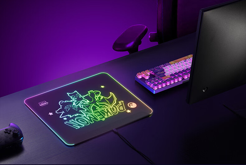 CHERRY Large Gaming Mouse Pad, E-Sports Mouse Pad, Pikachu Mouse Pad, Computer Desk Mat, IP Collaboration, 480*400*4mm 12