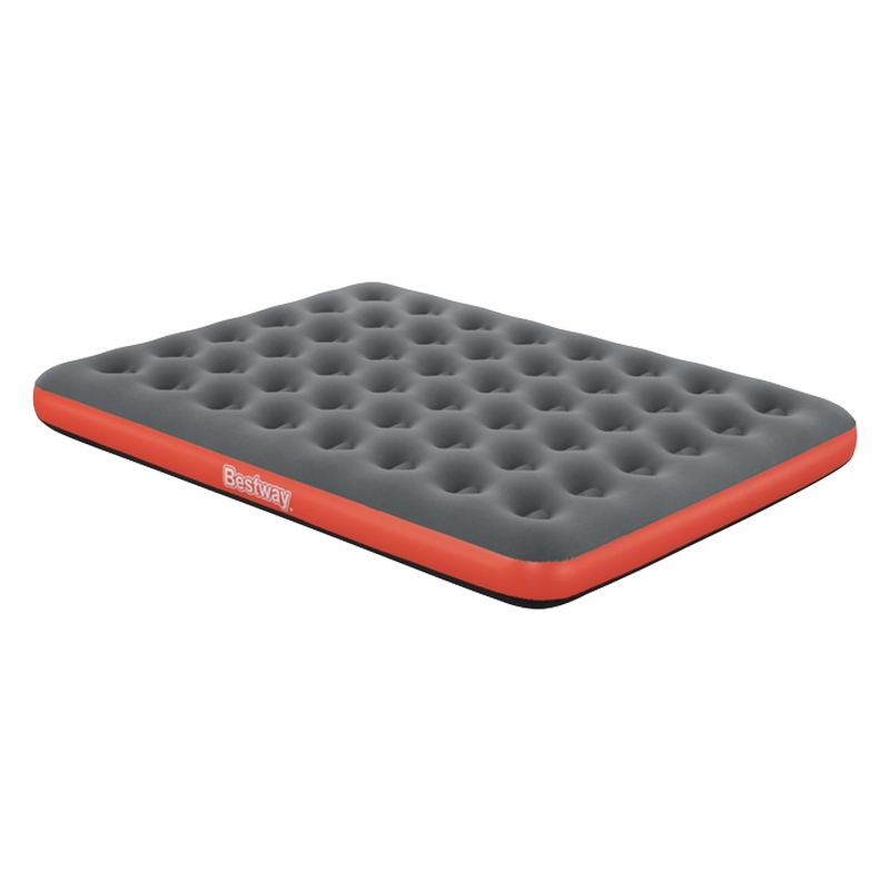 Bestway Inflatable Air Mattress Outdoor Camping Sleeping Pad Flocked Portable Home Use with Air Bag 67703