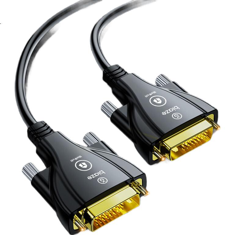 Кабель BIAZE Steel Armor Fiber Optic DVI Engineering Cable, 24+1 Male-To Digital Connection High-Definition Cable, Computer Monitor Connection Cable, Outdoor Large Screen Splicing Surveillance HD Cable, 30 Meters