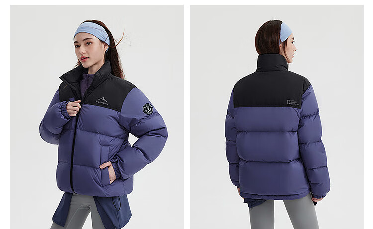 Bosideng Off-Season Winter Down Jacket Unisex Couple Short Fashion Casual Thickened Stand Collar Puffer Coat 19