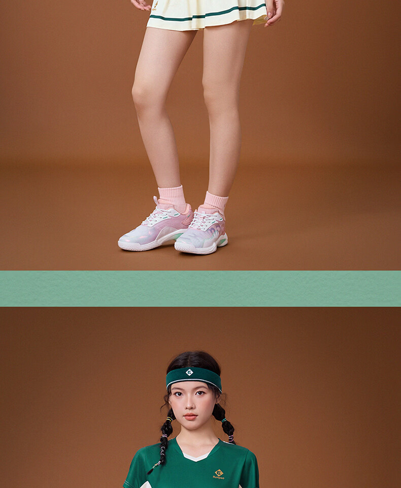 KUMPOO 25th Anniversary Limited Edition Badminton Shoes Anti-Twist Non-Slip Wear-Resistant Training Shoes KH-D72PRO.25th White Pink Size 40 19
