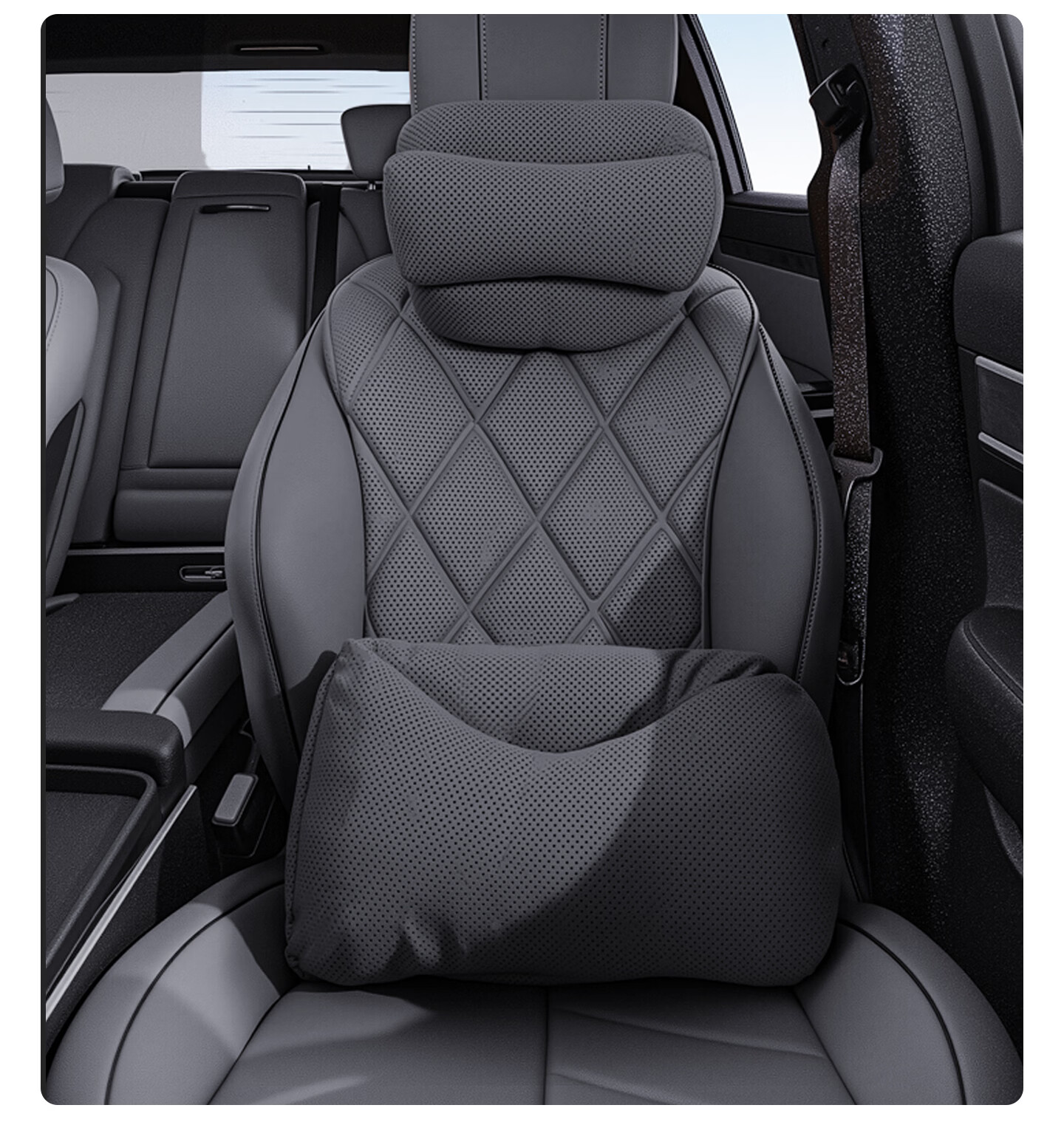 MINISO Car Headrest Neck Pillow Lumbar Support Cushion Office Nap Pillow Ideal for Car Use 28