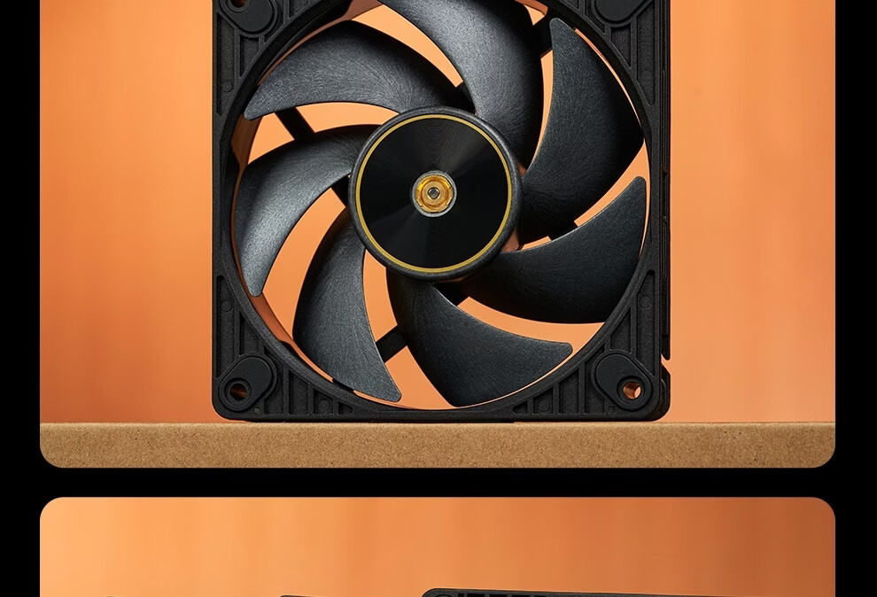 ASUS Dream PF120 High-Performance Case Fan 28mm Industrial Fan/120mm/FDB Bearing/Three-Phase Six-Slot Motor/LCP Polymer Blades/High-Power Fan 26