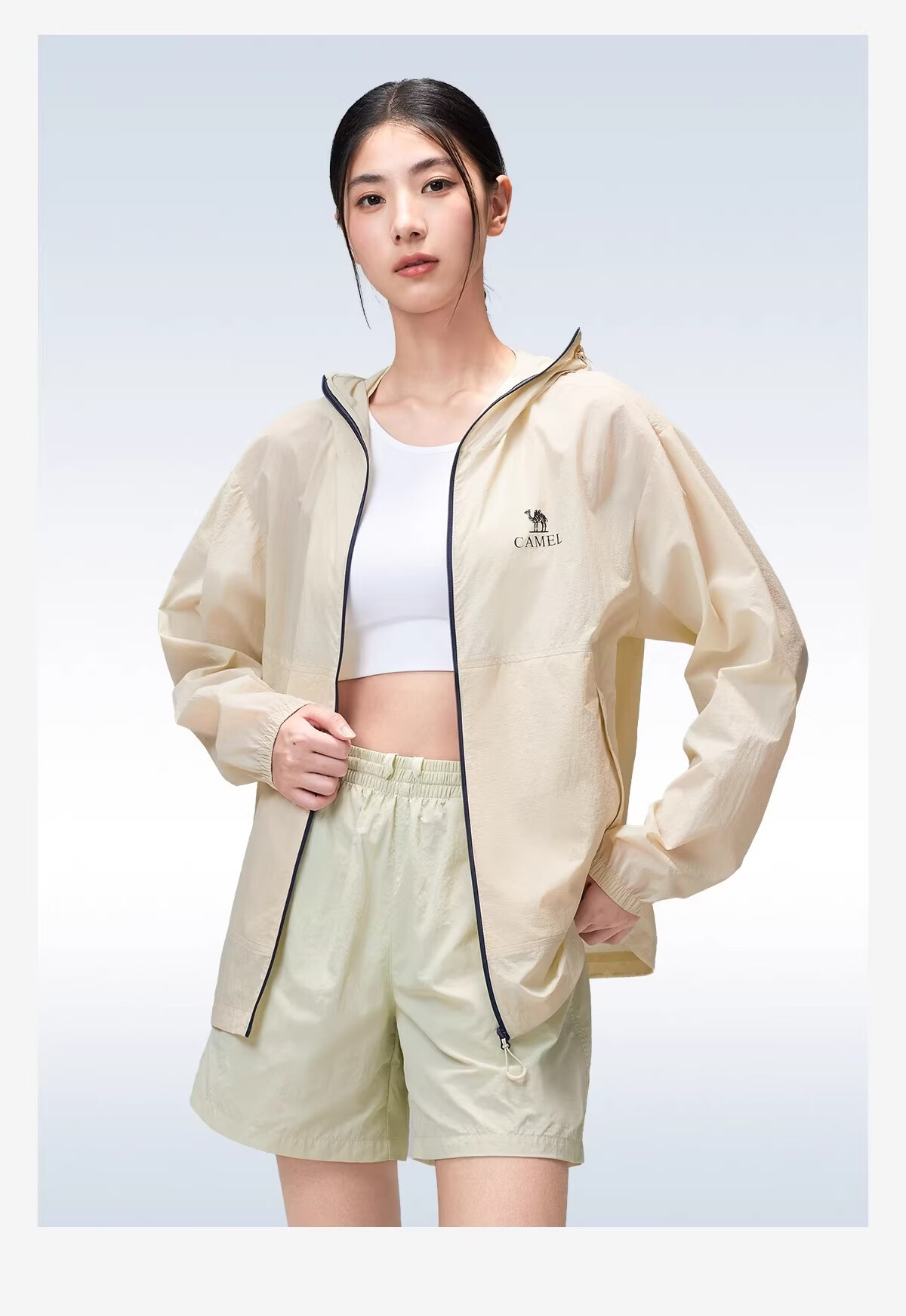 CAMEL [Wang Junkai Edition] Outdoor Sun Protection Jacket 2026 Spring Summer UV Protection Unisex Coat G028 24