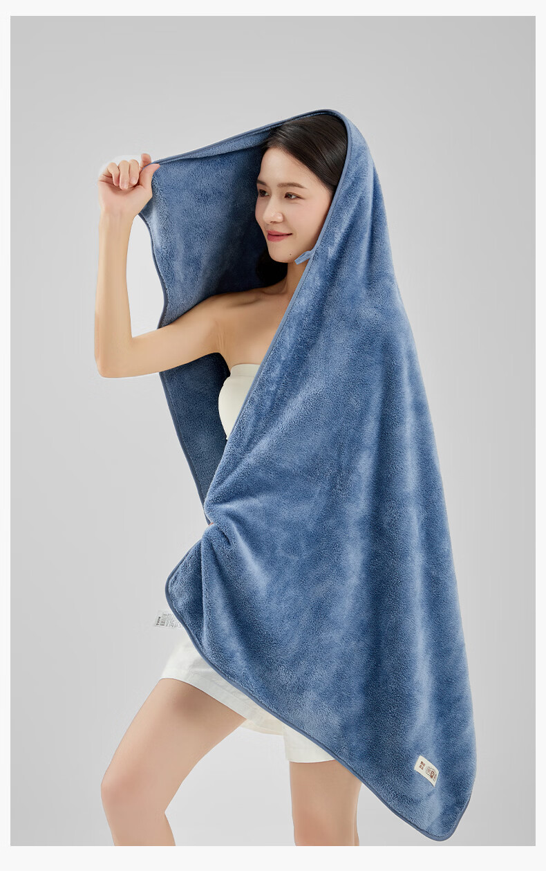 Wuyinliangpin Bath Towel, Antibacterial, Skin-Friendly, Soft, Super Absorbent, Class A, Low Shedding, Thickened High-Quality Adult Large Bath Towel for Couples 17