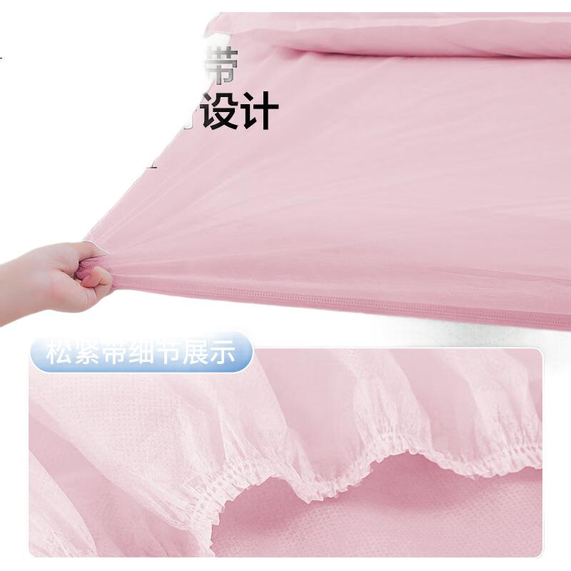 Banzheni Disposable Three-Piece Set: Bed Sheet, Travel Hotel Thickened Protective Cover, Pillowcase, Sleeping Bag Liner, Single And Double Bed Fitted Sheet Supplies