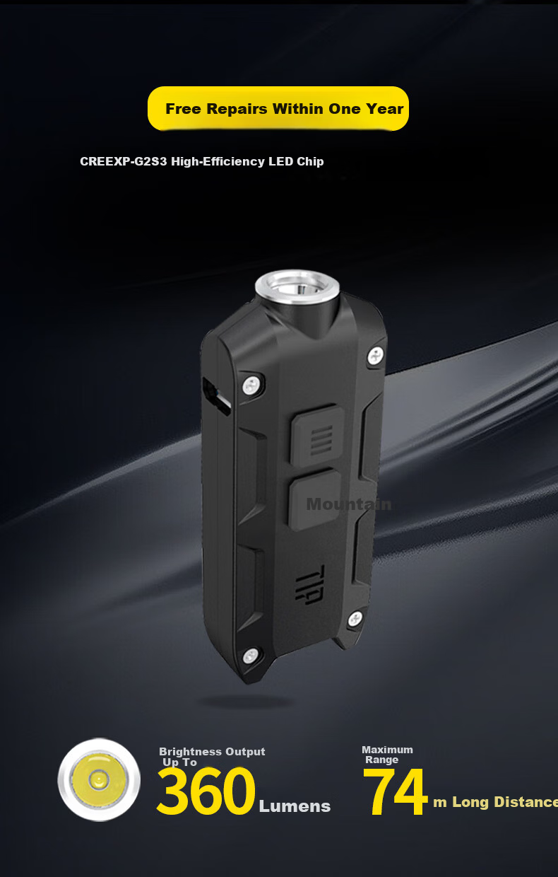 NITECORE TIP Jade Identification Mini Flashlight Jewelry Inspection High Brightness Type-C Rechargeable Keychain Light 2