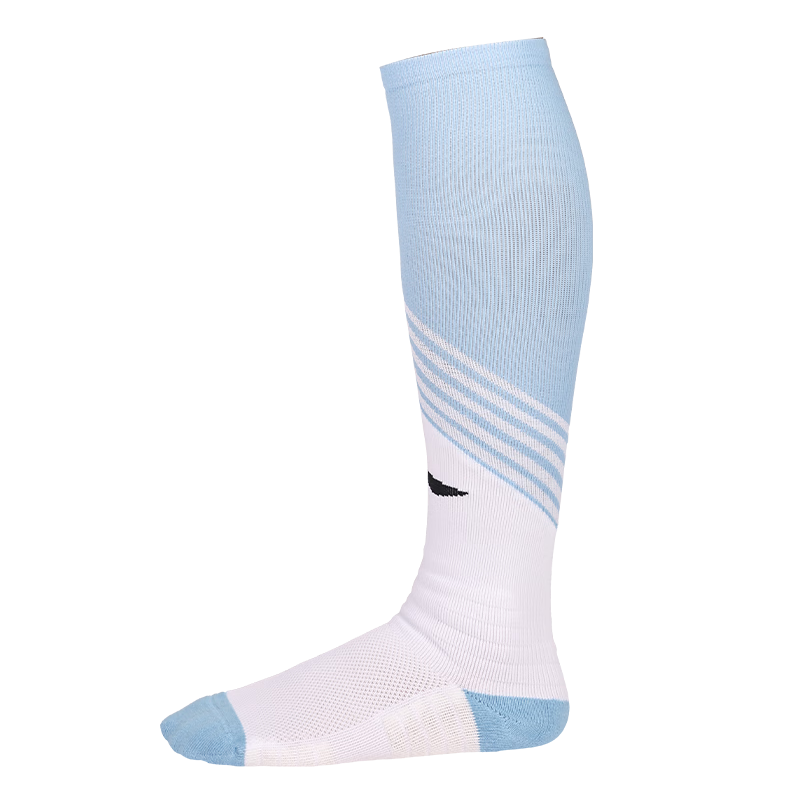 Li-Ning Football Socks Long Tube Adult Children Thickened Towel Bottom Professional Training Competition Non-Slip Breathable Socks Sky Blue M