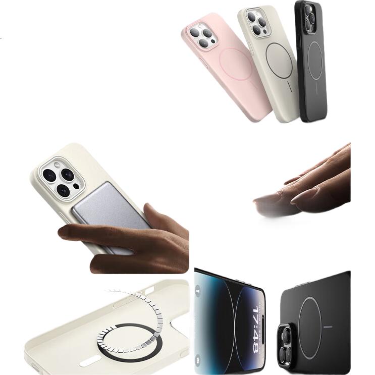 Чехол для iPhone 14 Plus KEKLLE, защитный, с магнитной беспроводной зарядкой, матовый, черный