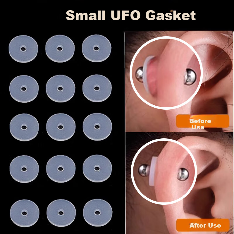 Gemon Half Bead F136 Titanium Alloy Stud Earrings Non-Titanium Steel Ear Studs Ear Care Sleep-Friendly No-Removal Ear Studs Ear Bars 1