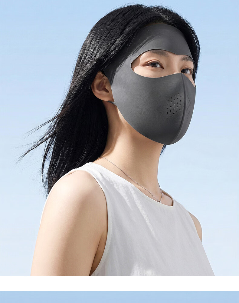 EFZ Full Face Sunscreen Mask for Women UV Protection Breathable Face Bikini Cycling Driving Ice Silk Full Face Sun Protection Mask 19