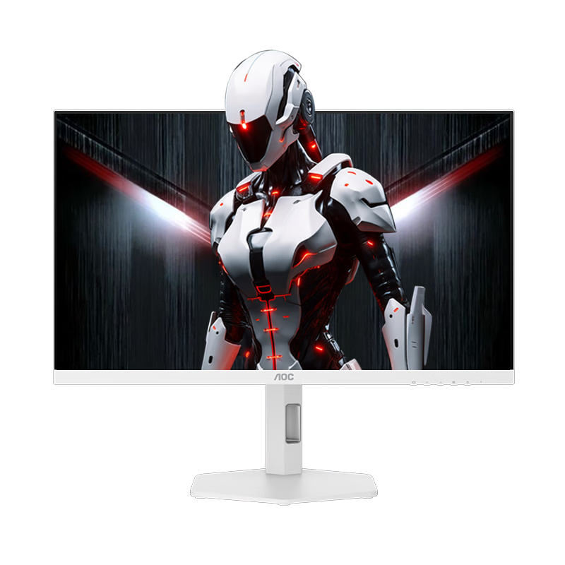 AOC 27-inch 4K 160Hz Dual-Mode 320Hz HDR400 Fast IPS 1ms Hardware Low Blue Light Elegant White Zeus Shield Gaming Monitor U27G4/WS