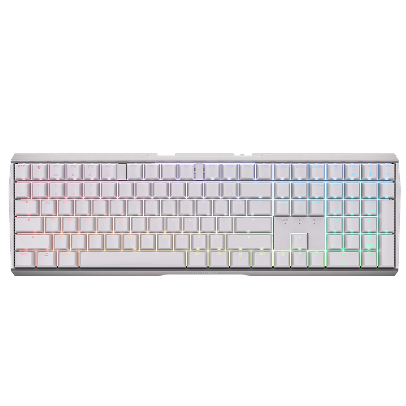 CHERRY MX3.0S Wireless Keyboard, Mechanical Keyboard with 108 Keys, Gaming And Office Computer Keyboard, Bluetooth Tri-Mode RGB Lighting Effects, Compatible with Windows/Mac