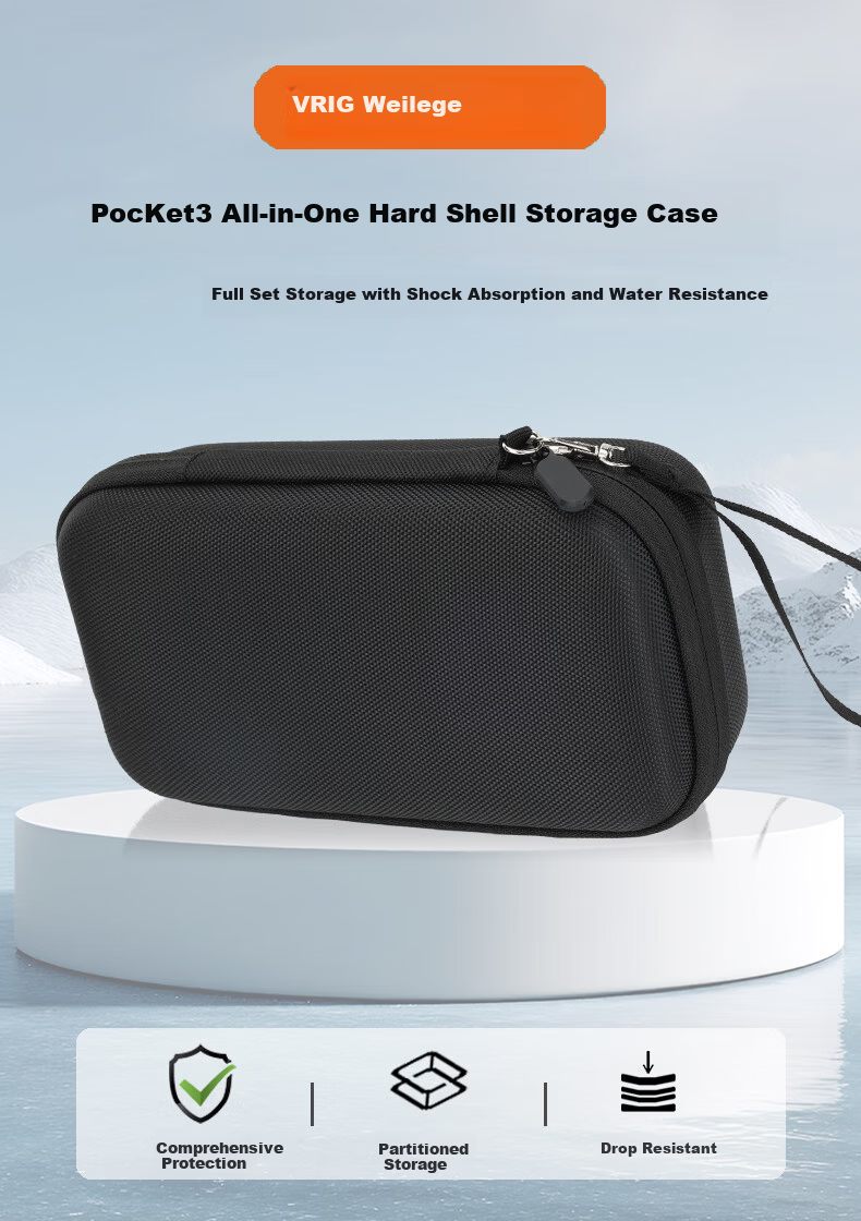 VRIG AC-62 DJI Pocket 3 Storage Case All-in-One Hard Shell Camera Bag Pocket Gimbal Camera Protective Case Portable Handheld Accessory Travel Bag 1