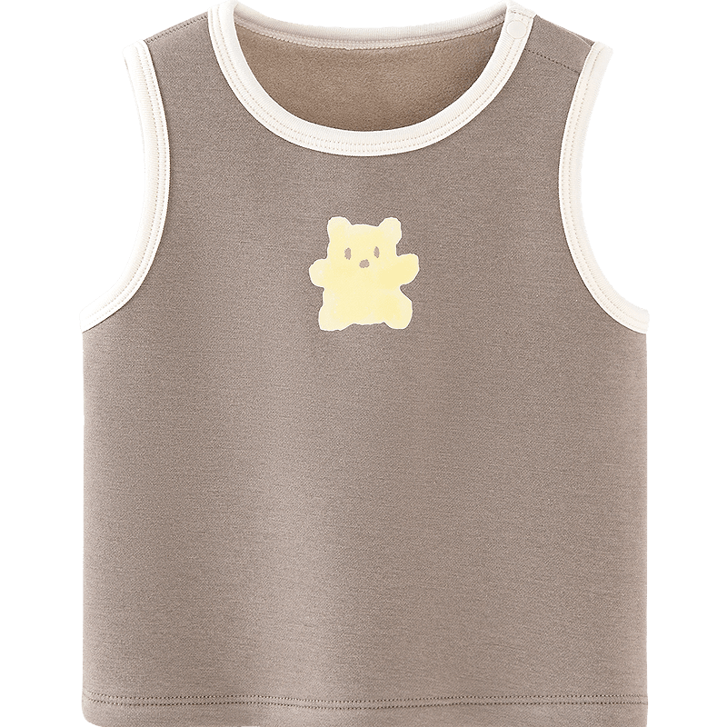 Minibala Kids Warm Vest Unisex Baby Fleece Stretch Sleeveless Belly Protection Base Layer Vest