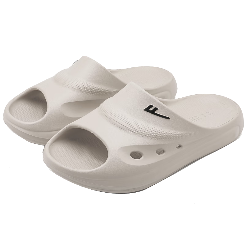 Warrior Men's Indoor and Outdoor Antibacterial Slippers Non-Slip Shower Silent Quick-Dry Cool Slippers HL0716 Kiln Gray Size 40-41