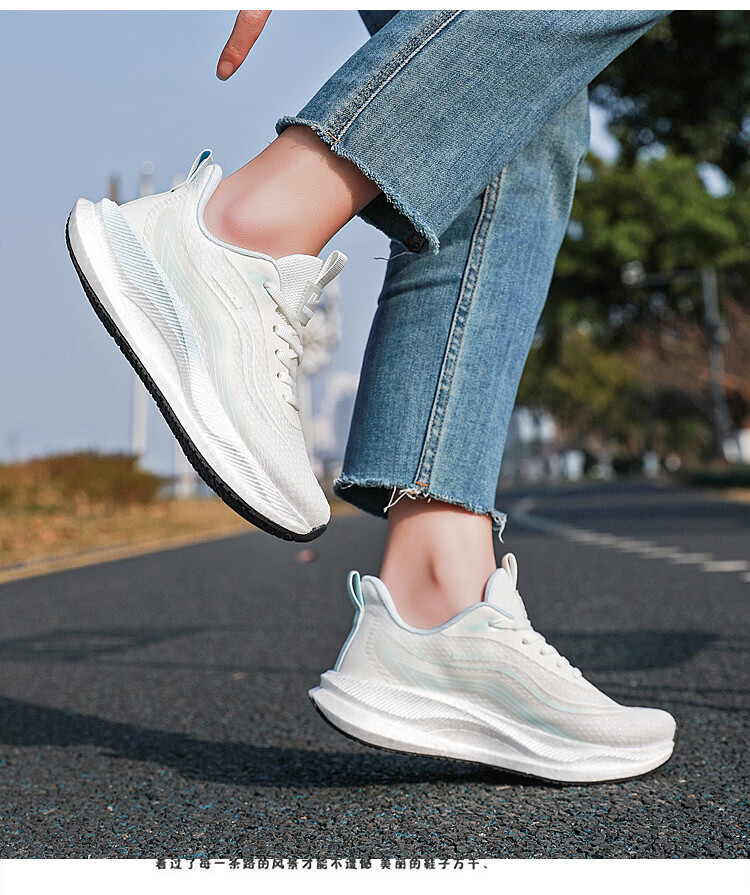 Warrior Women's Middle School Student Sports Running Casual Shoes WXY(ZA)-5567 White Pink Size 40 3