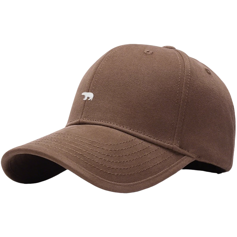 Miiow Men's Outdoor Sun Protection Cap Women's Face-Slimming Duckbill Baseball Hat Large Head Circumference Hepburn Black