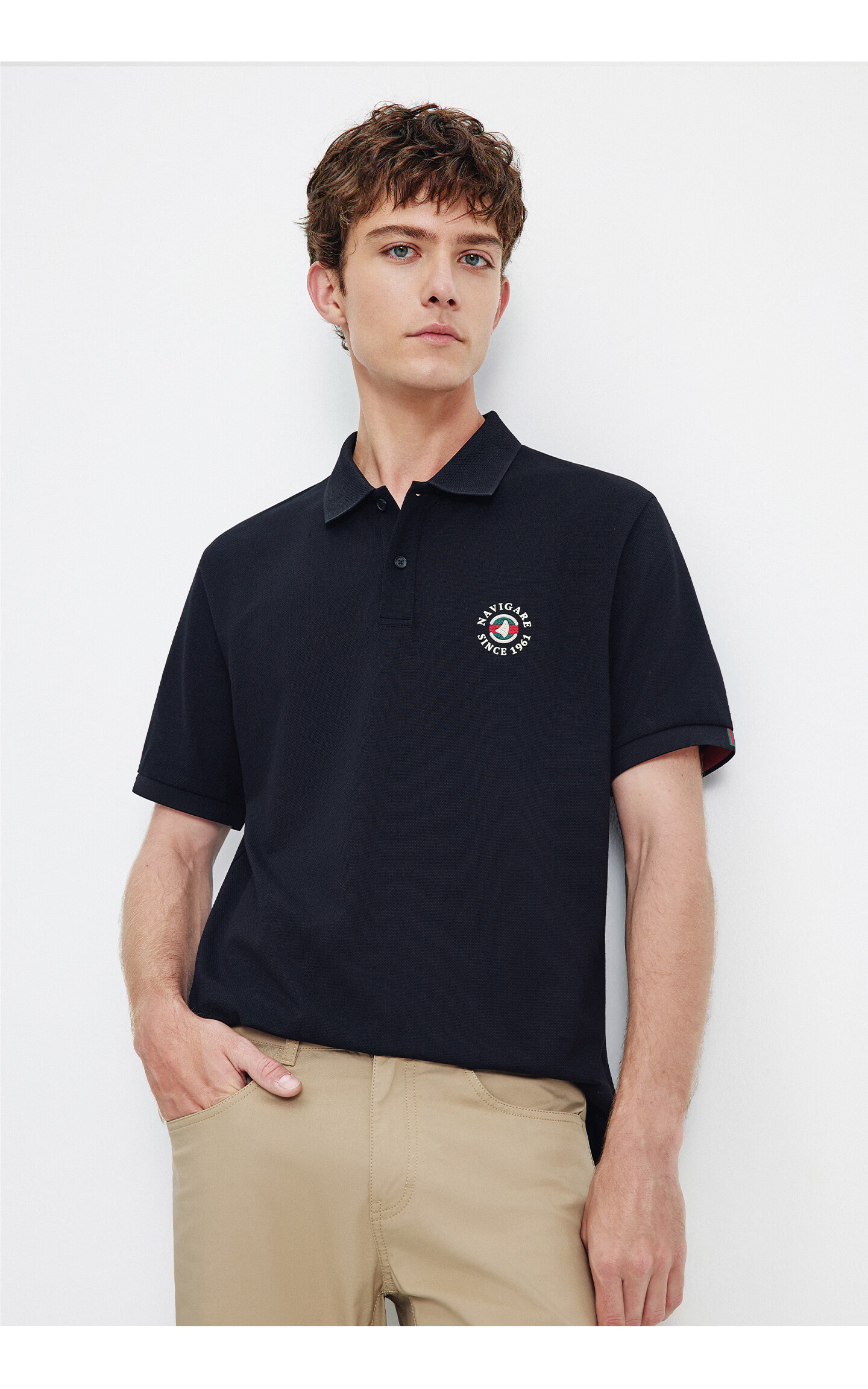 Navigare Small Sailboat 2026 Spring Summer New Cool Antibacterial Snow Cotton Short Sleeve Polo Shirt Men Turn-down Collar T-shirt 1325526602 22
