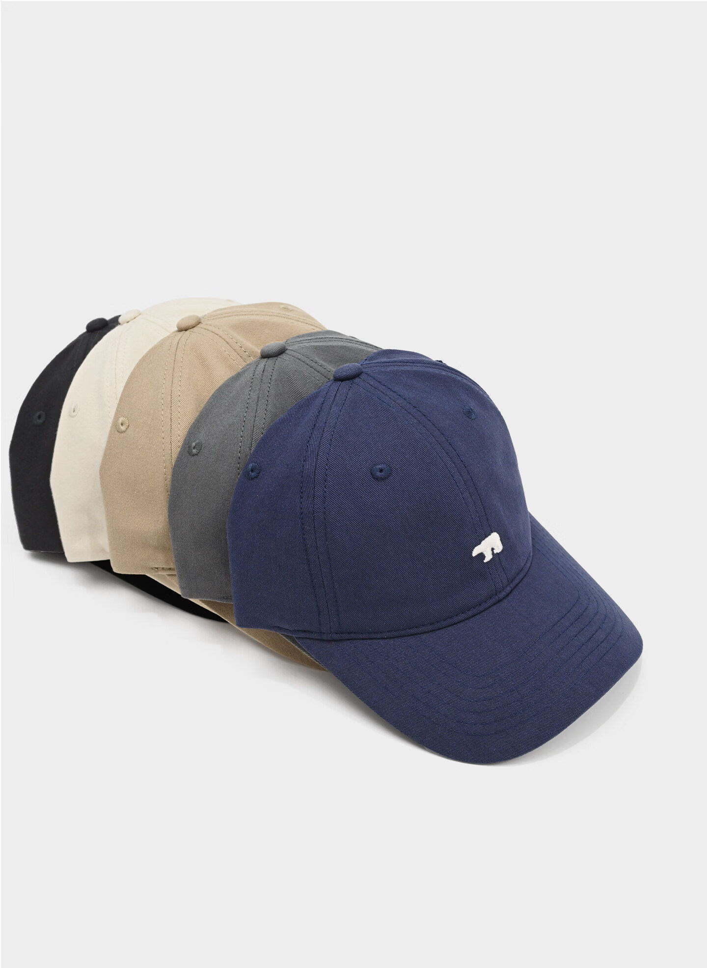 HAOGUAN Baseball Cap Spring Summer New Polar Bear Extra Large Deep Duckbill Hat Women's Wide Brim Slim Face Large Head Men's Cap 1