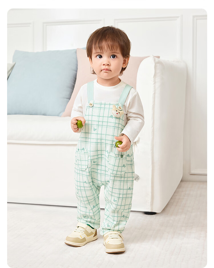 Balabala [balaOne] Kids Baby Outfit 2026 New Spring Suspender Pants Two-Piece Set Fashion 17