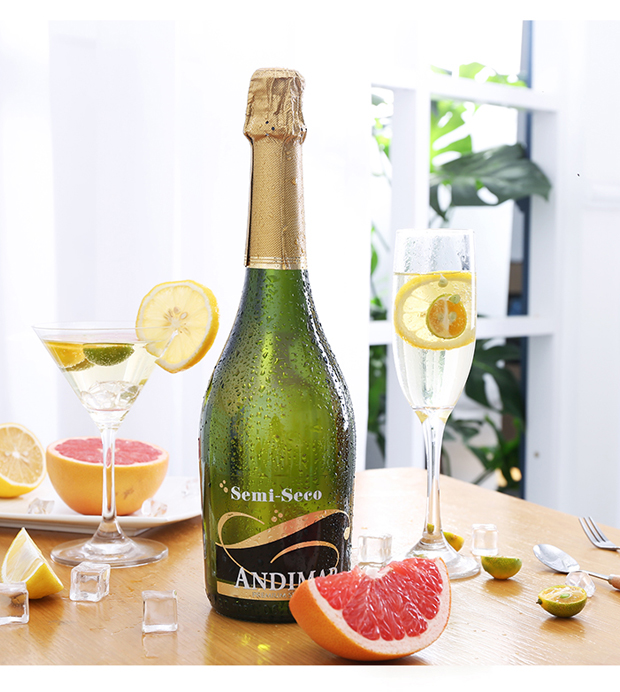 爱之湾黑标半干起泡葡萄酒750ml单瓶装 西班牙进口