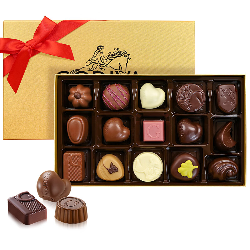 歌帝梵（Godiva）巧克力礼盒 15颗175g 休闲零食 生日礼物送女友老婆闺蜜 伴手礼