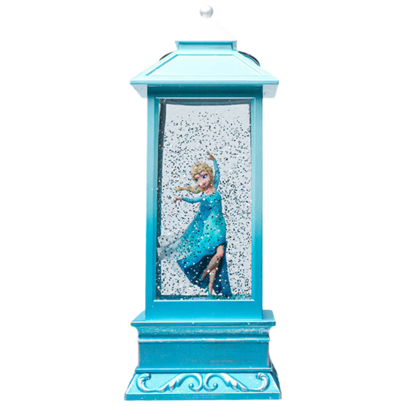 DISNEY Frozen Elsa Princess Music Box Speaker with Light, Crystal Ball Music Box Ornament, Lantern Festival Gift for Girls, Students, Birthday, Women's Day, Back-to-School 22094