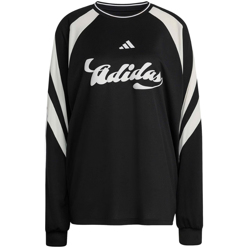 Adidas Sports Style Series Women's W HER LS Long Sleeve T-Shirt JY7638 Black L