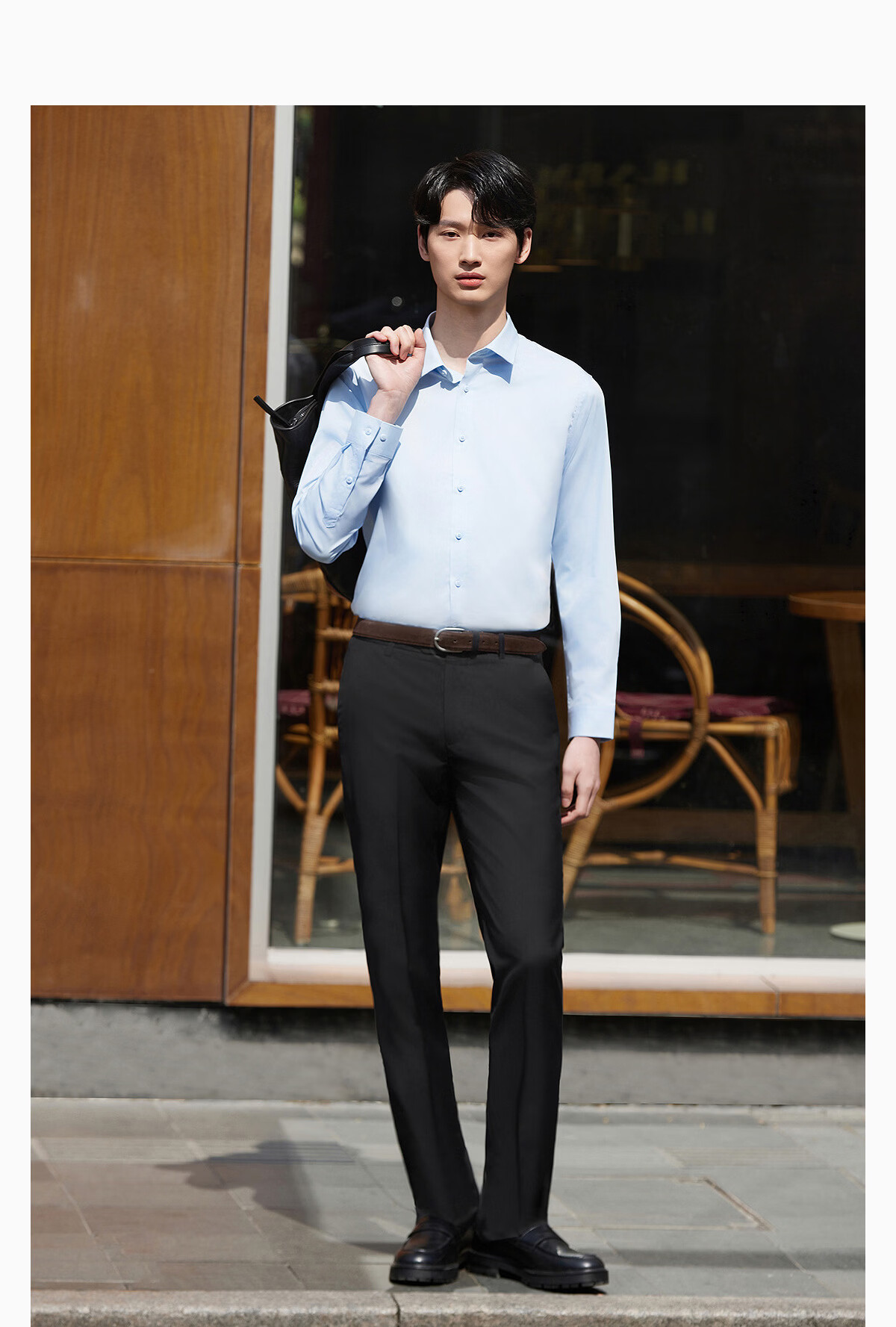 Hodo Non-Iron Draped Men's Casual Comfortable Stretch Trousers Easy Care Father's Day Gift 17
