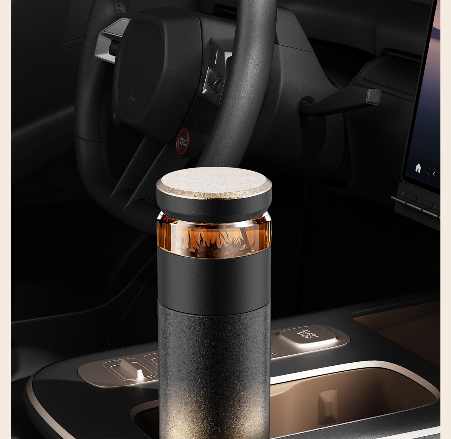 Eno Insulated Tumbler Tea Separation Ceramic Liner 2026 New Portable Men's Tea Brewing Cup 18