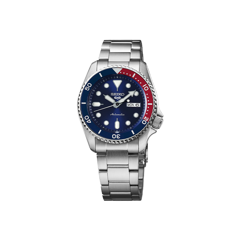 SEIKO 5 Series Deep Sea Cola Ring, 100-Meter Water-Resistant Sports Mechanical Wristwatch [Gift] SRPD53K1